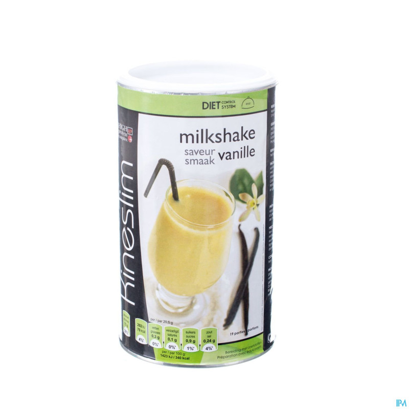 Kineslim milkshake vanille    pdr 400g