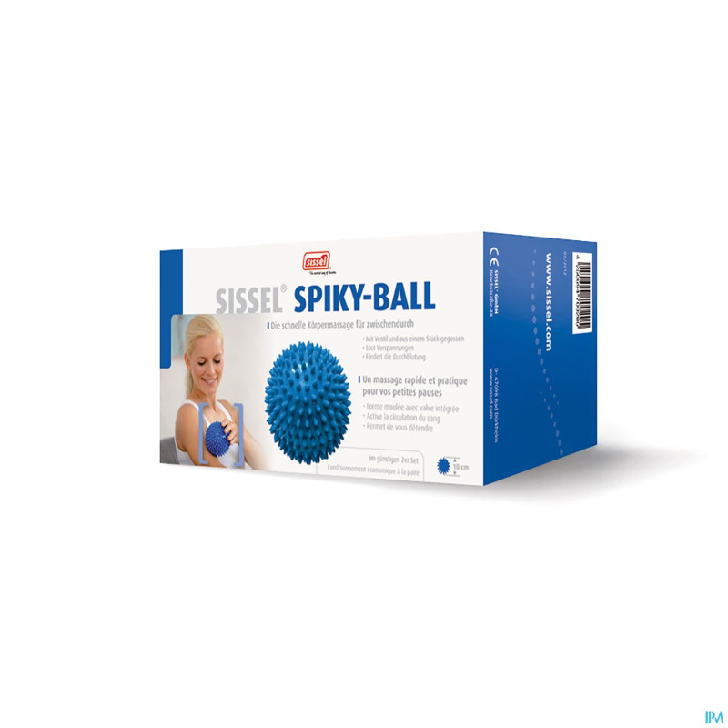 Sissel spiky ball 10cm bleu 2
