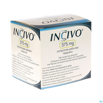 Incivo 375 mg comp pell 4 x 42