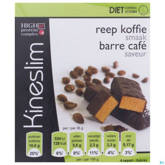 Kineslim barre cafe    4x36g