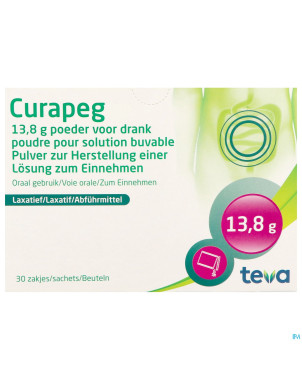 Curapeg 13,7 g poudre sol buv 30