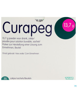 Curapeg 13,7 g poudre sol buv 30