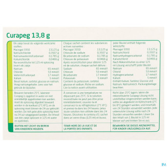 Curapeg 13,7 g poudre sol buv 30