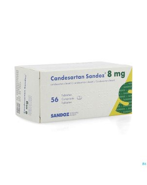 Candesartan sandoz tabl 56 x  8 mg
