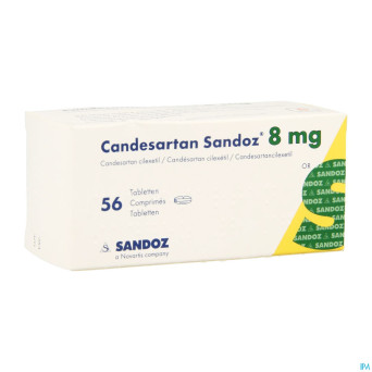 Candesartan sandoz tabl 56 x  8 mg