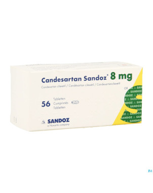 Candesartan sandoz tabl 56 x  8 mg