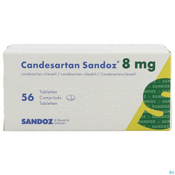 Candesartan sandoz tabl 56 x  8 mg