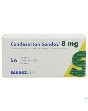 Candesartan sandoz tabl 56 x  8 mg
