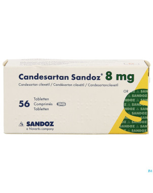Candesartan sandoz tabl 56 x  8 mg