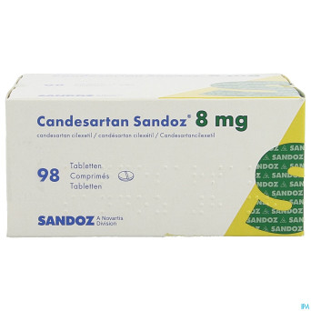 Candesartan sandoz tabl 98 x  8 mg