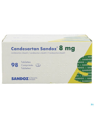 Candesartan sandoz tabl 98 x  8 mg