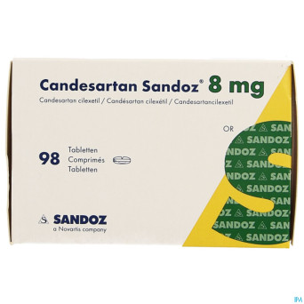 Candesartan sandoz tabl 98 x  8 mg