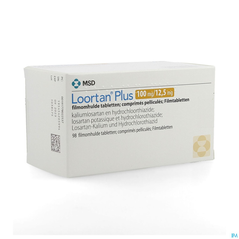 Loortan plus 100 mg/12,5 mg comp pell 98