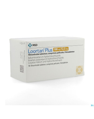 Loortan plus 100 mg/12,5 mg comp pell 98