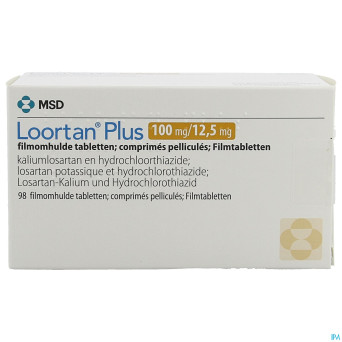 Loortan plus 100 mg/12,5 mg comp pell 98