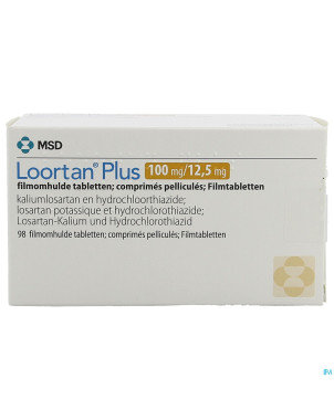 Loortan plus 100 mg/12,5 mg comp pell 98