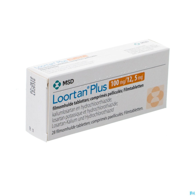 Loortan plus 100 mg/12,5 mg comp pell 28
