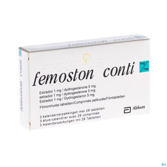 Femoston conti impexeco 1mg/5mg comp 3 x 28 pip