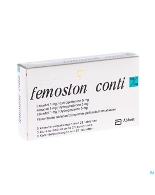 Femoston conti impexeco 1mg/5mg comp 3 x 28 pip