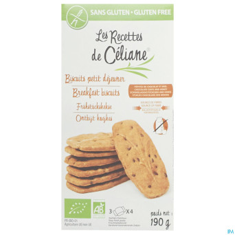 Celiane biscuit petit dejeuner bio    190g 4588