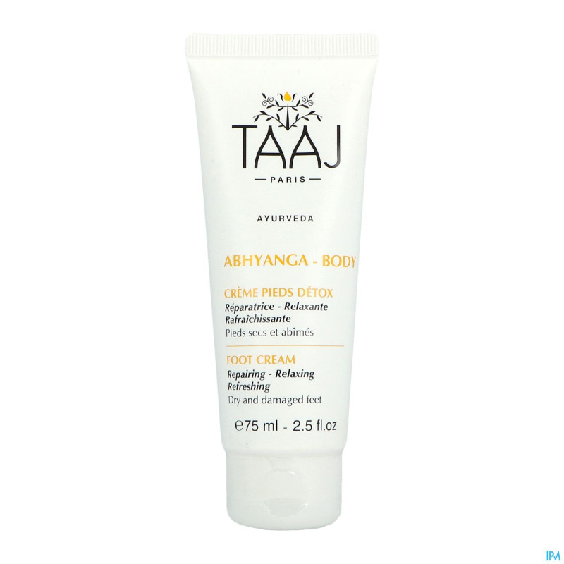 Taaj creme pieds detox    tube 75ml