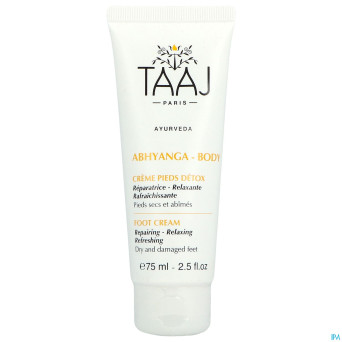Taaj creme pieds detox    tube 75ml