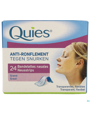 Quies a/ronflement bandelette nasale grand    24