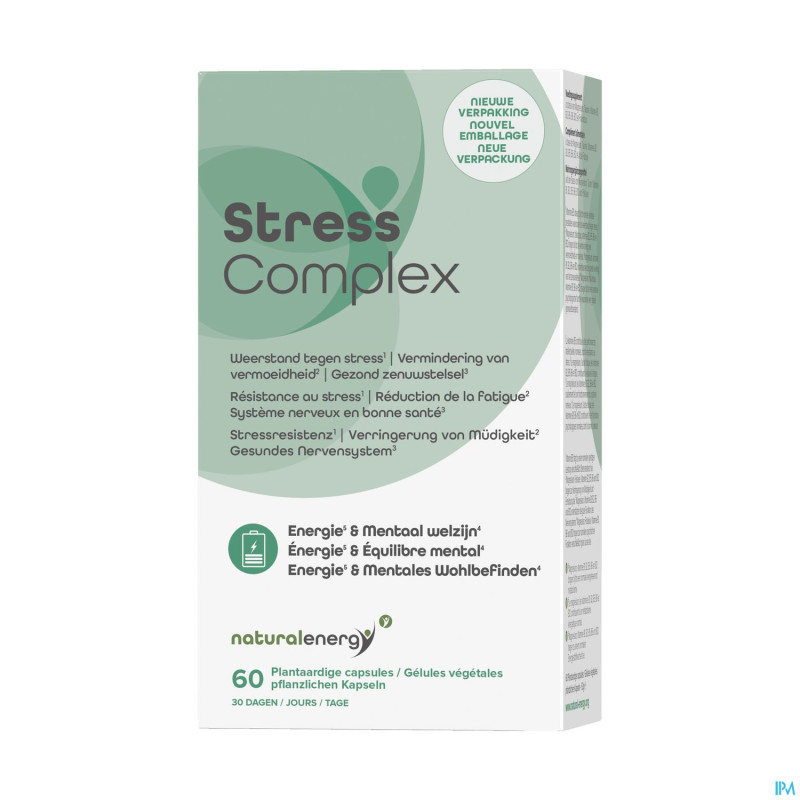 Natural energy stress complex caps 60