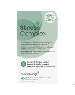 Natural energy stress complex caps 60