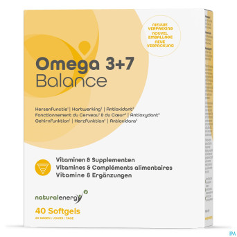 Natural energy omega 3+7 balance  caps 40