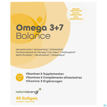 Natural energy omega 3+7 balance  caps 40