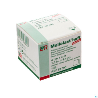 Mollelast haft bande adh latex free  4cmx 4m 89590