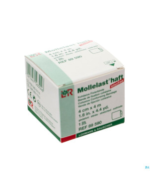 Mollelast haft bande adh latex free  4cmx 4m 89590