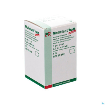 Mollelast haft bande adh latex free  8cmx 4m 89592