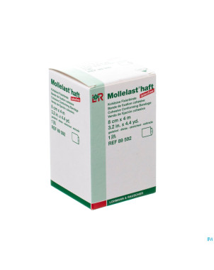 Mollelast haft bande adh latex free  8cmx 4m 89592