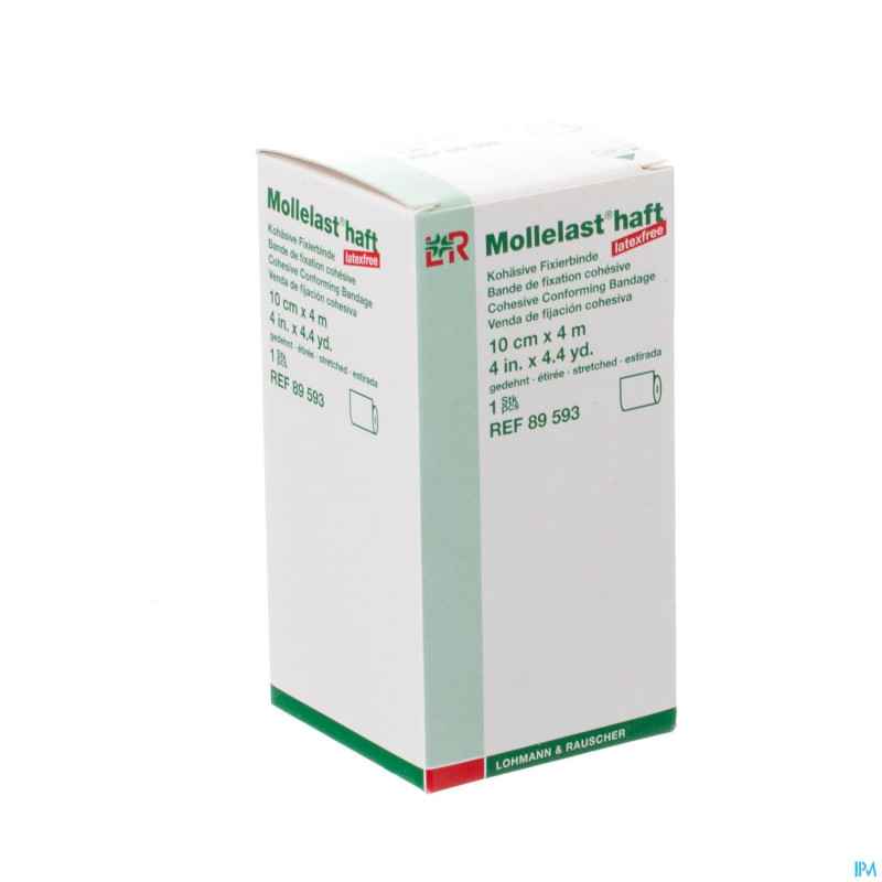Mollelast haft bande adh latex free 10cmx 4m 89593