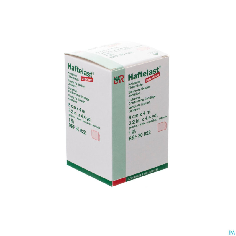 Haftelast bande coh. latex free    8cmx 4m 30822