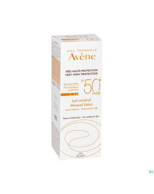Avene sol spf50+ lait minerale t.haute prot. 100ml