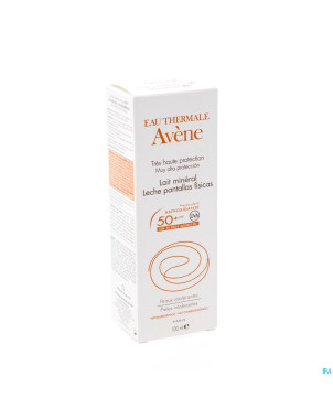 Avene sol spf50+ lait minerale t.haute prot. 100ml