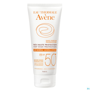 Avene sol spf50+ lait minerale t.haute prot. 100ml