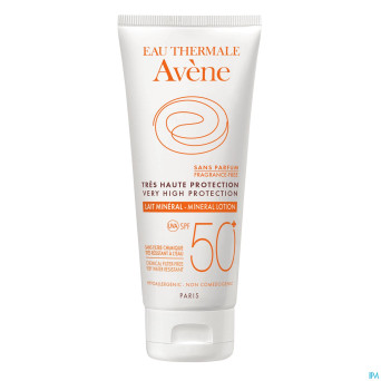 Avene sol spf50+ lait minerale t.haute prot. 100ml