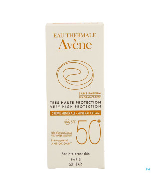 Avene sol creme minerale t.haute prot.spf50+  50ml
