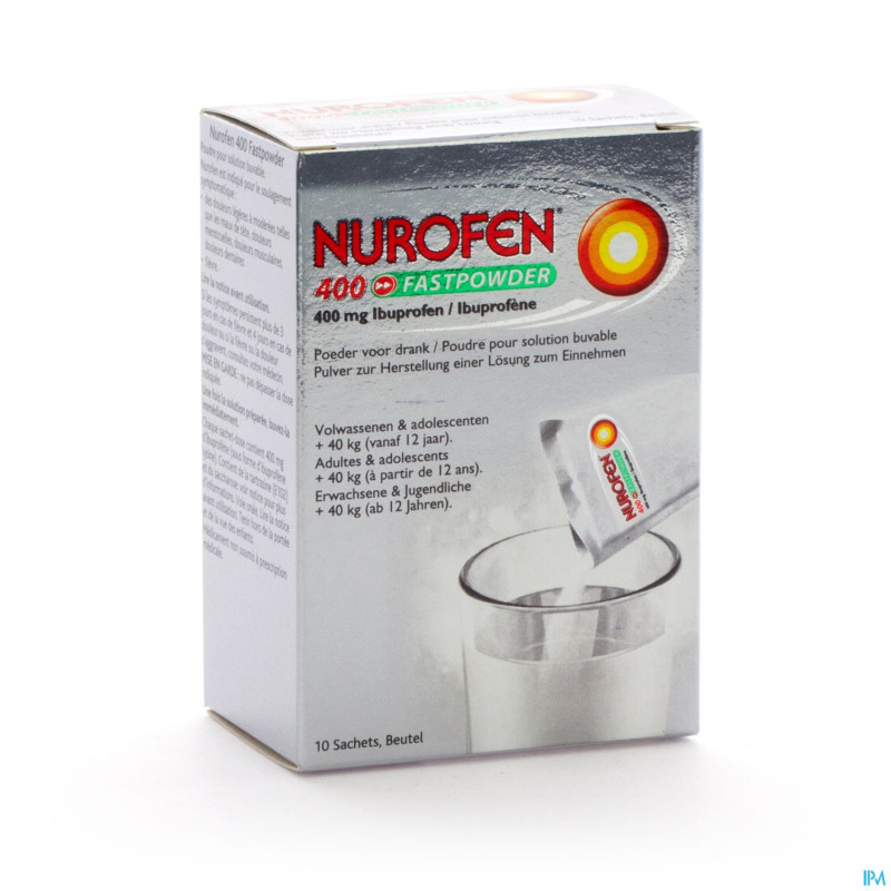 Nurofen 400 fastpowder 400 mg sach 10