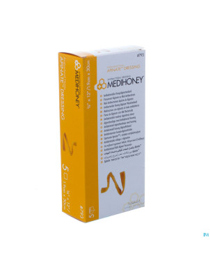 Medihoney pans alginate miel a/bact.    2x30cm  5