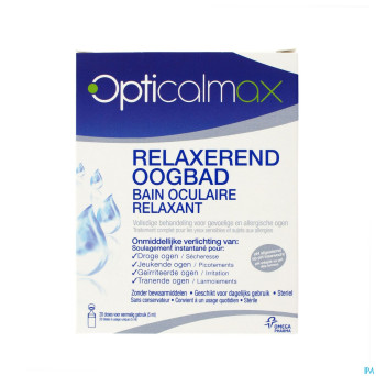 Opticalmax bain yeux relaxant 20x5ml