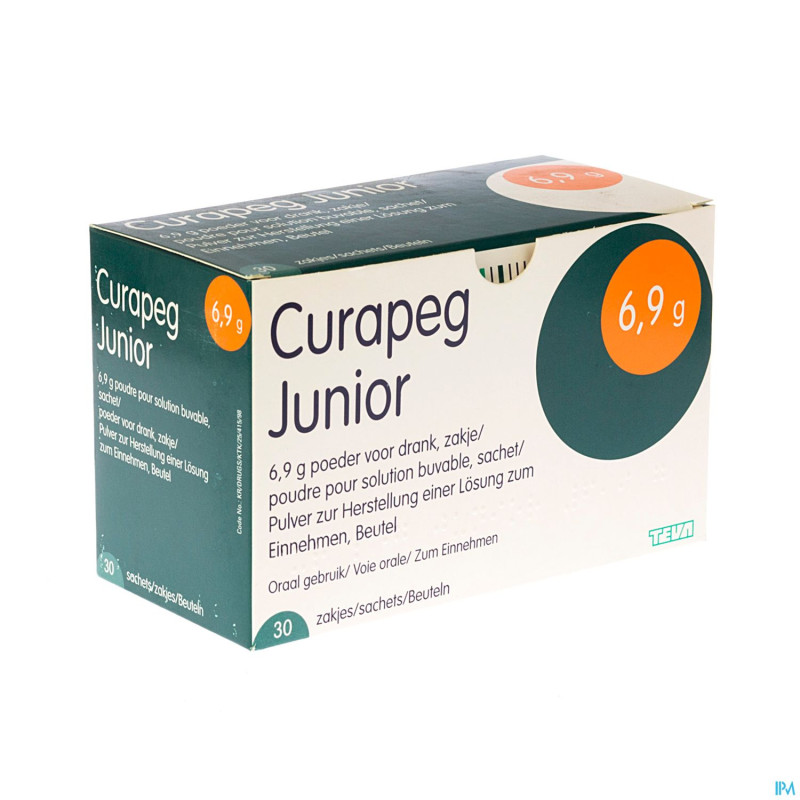 Curapeg junior 6,9 g poudre sol buv 30