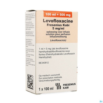 Levofloxacine fresen sol inj kabipac  5mg/ml 100ml
