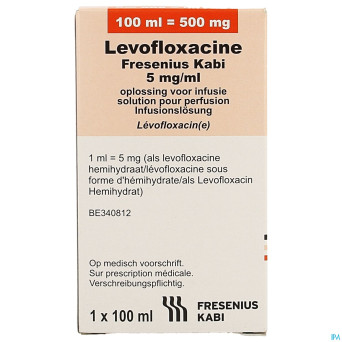 Levofloxacine fresen sol inj kabipac  5mg/ml 100ml