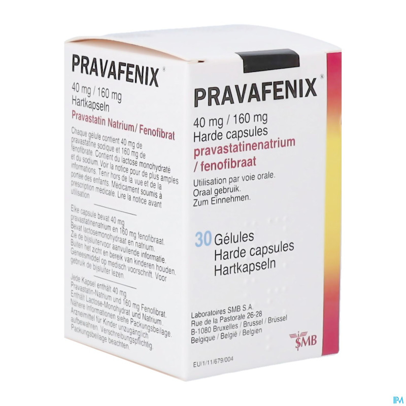Pravafenix 40mg/160mg caps 30