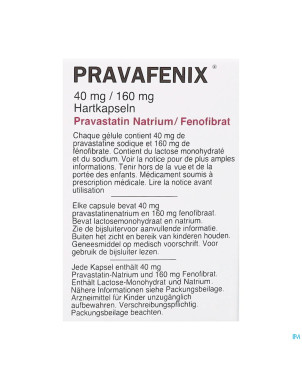 Pravafenix 40mg/160mg caps 30